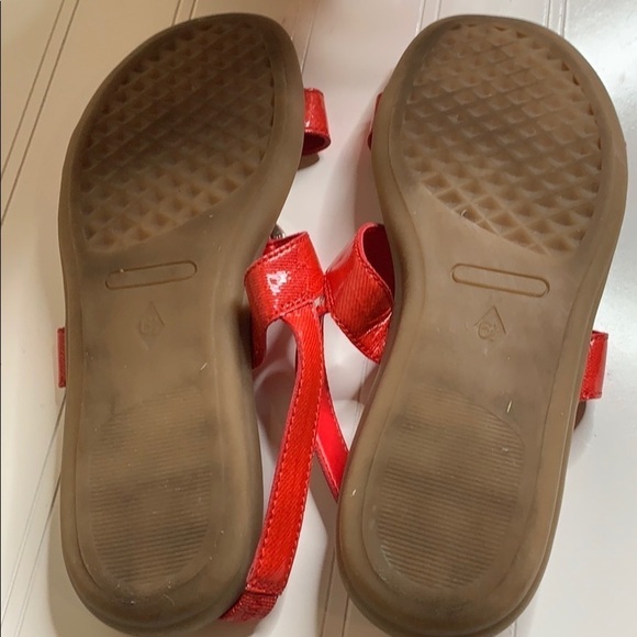 Aerosoles red orange Sandals - size 6.5. MCS0711D - Picture 5 of 6